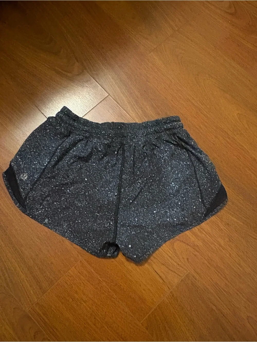 lululemon athletica Black Speckled Athletic Shorts - Picture 2 of 3
